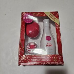 eos Sweet Mint Super Soft Shea Trio Set - Red and White